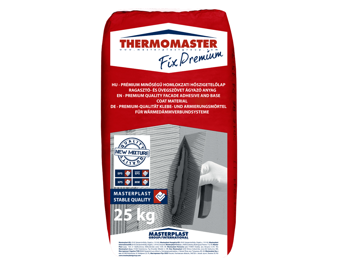 THERMOMASTER FIX PREMIUM homlokzati ragasztó- és ágyazóanyag